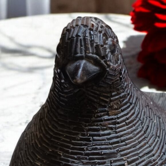 Vintage 1981 Austin Productions Quail Sculpture  Mid-Century Modern Bonded Stone - Picture 6 of 11